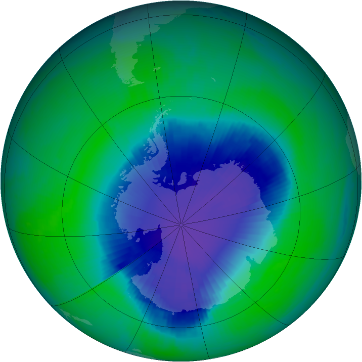 Ozone Map 1998-11-27
